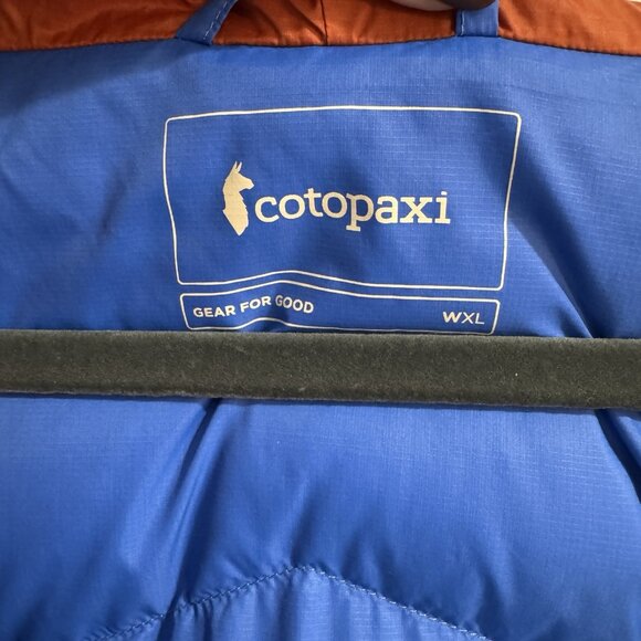 Cotopaxi Coat Jacket Womens XL Puffer 650 Down Nina Hooded Burnt Orange Ripstop - Picture 9 of 11
